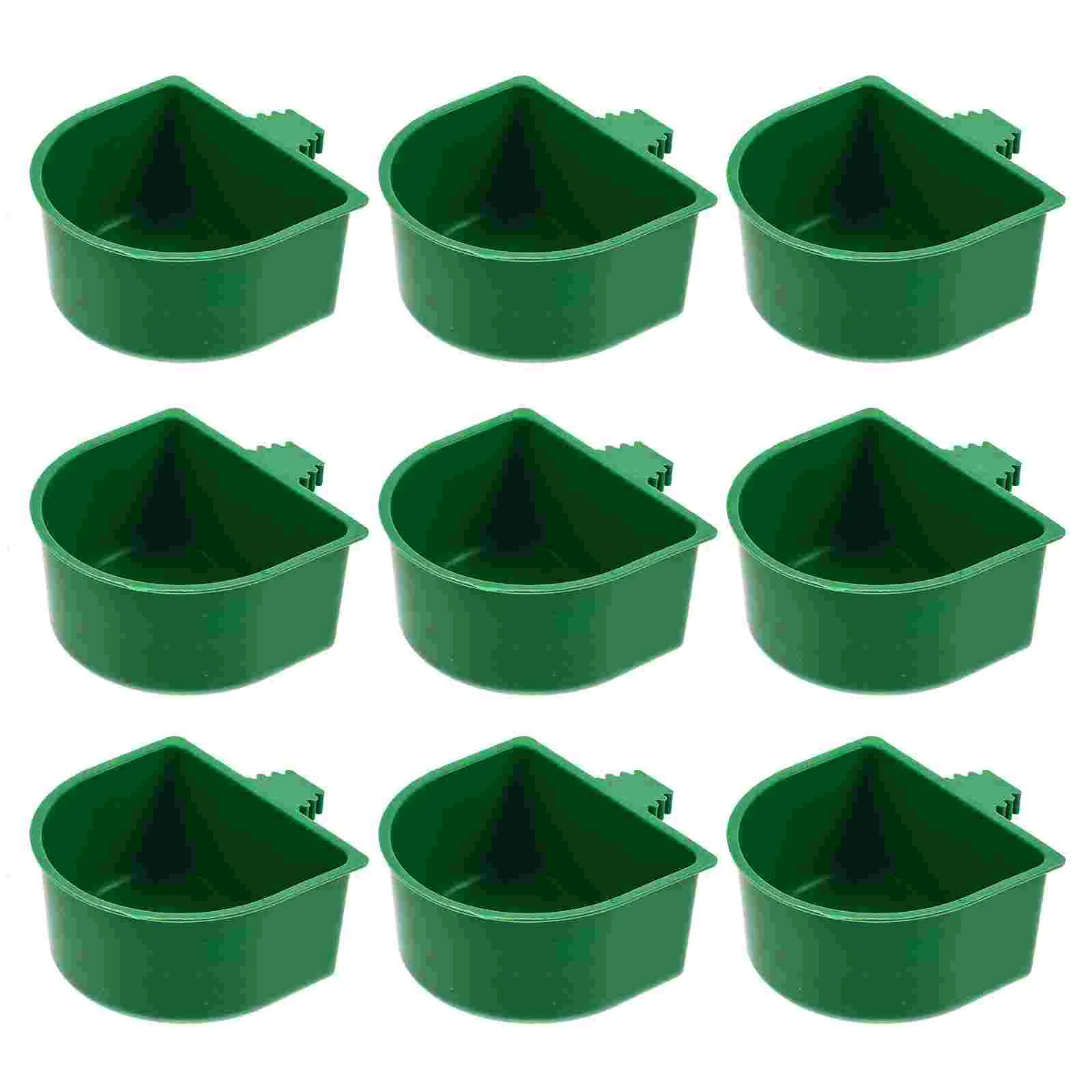 

20 Pcs Bird Food Box Hummingbird Paraicos Parrot Drinking Bowl Hen Feeder Feeding Cup Holder Cage Automatic