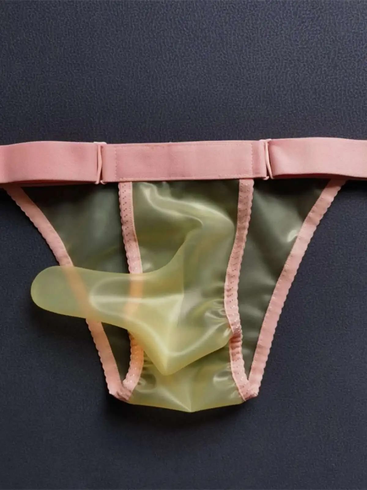 Latex Leather Underpants Men Lingerie Panties Plus Size Underwear Sexy Briefs