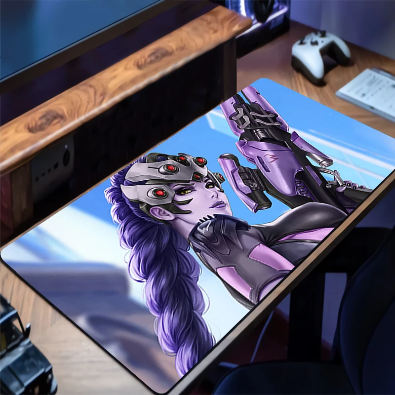 

Коврик для мыши, коврик для геймерской клавиатуры, настольные коврики O-overwatch, расширенный коврик для мыши Widowmaker, офисные игровые аксессуары для ПК, коврик для мыши