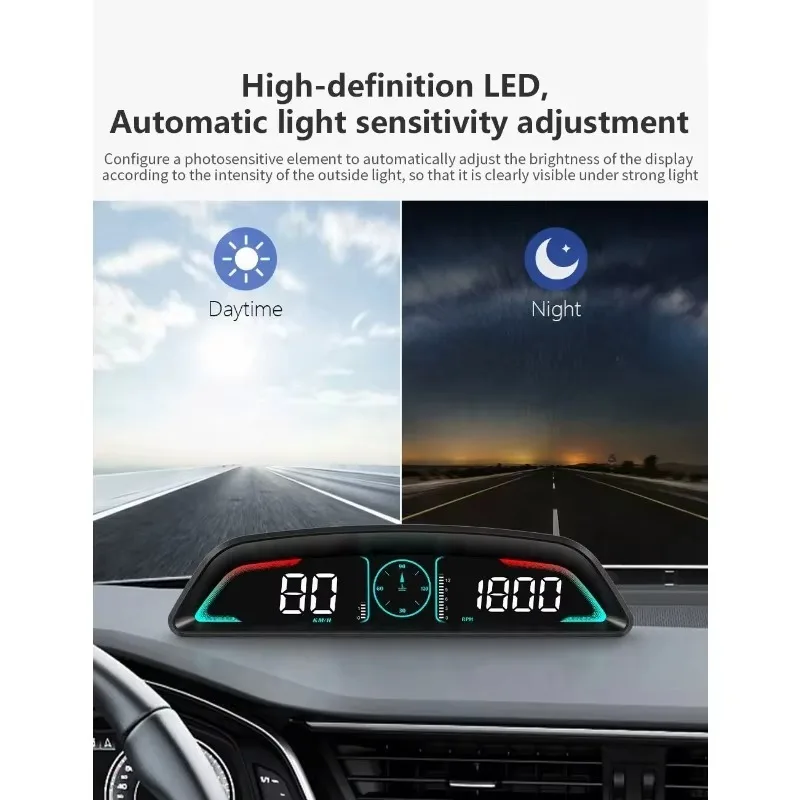 Medidor OBD2 para Auto, HUD Multifunción, Velocímetro, Temperatura del Agua, Pantalla Head-Up B3, Electrónica para Auto, Accesorios Universales 2026 5
