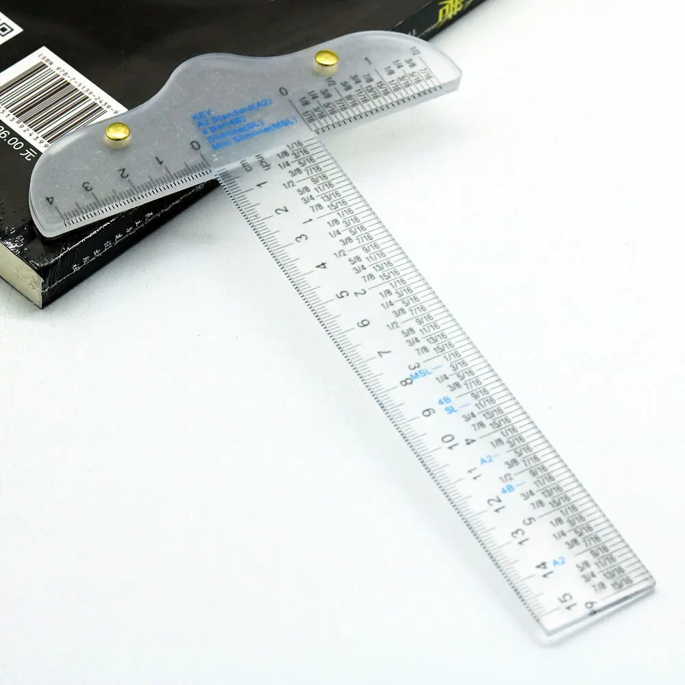 6 Inch Clear Acrylic T Square Ruler For Easy Reference While Crafting T Square Ruler Handtool In Both Inches Metric Measurements