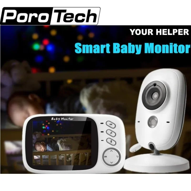 Wireless Smart Baby Monitor VB603 Security Camera Video Babysitter 2.4G 3.2 Inch LCD 2 Way Audio Talk Night Vision Surveillance