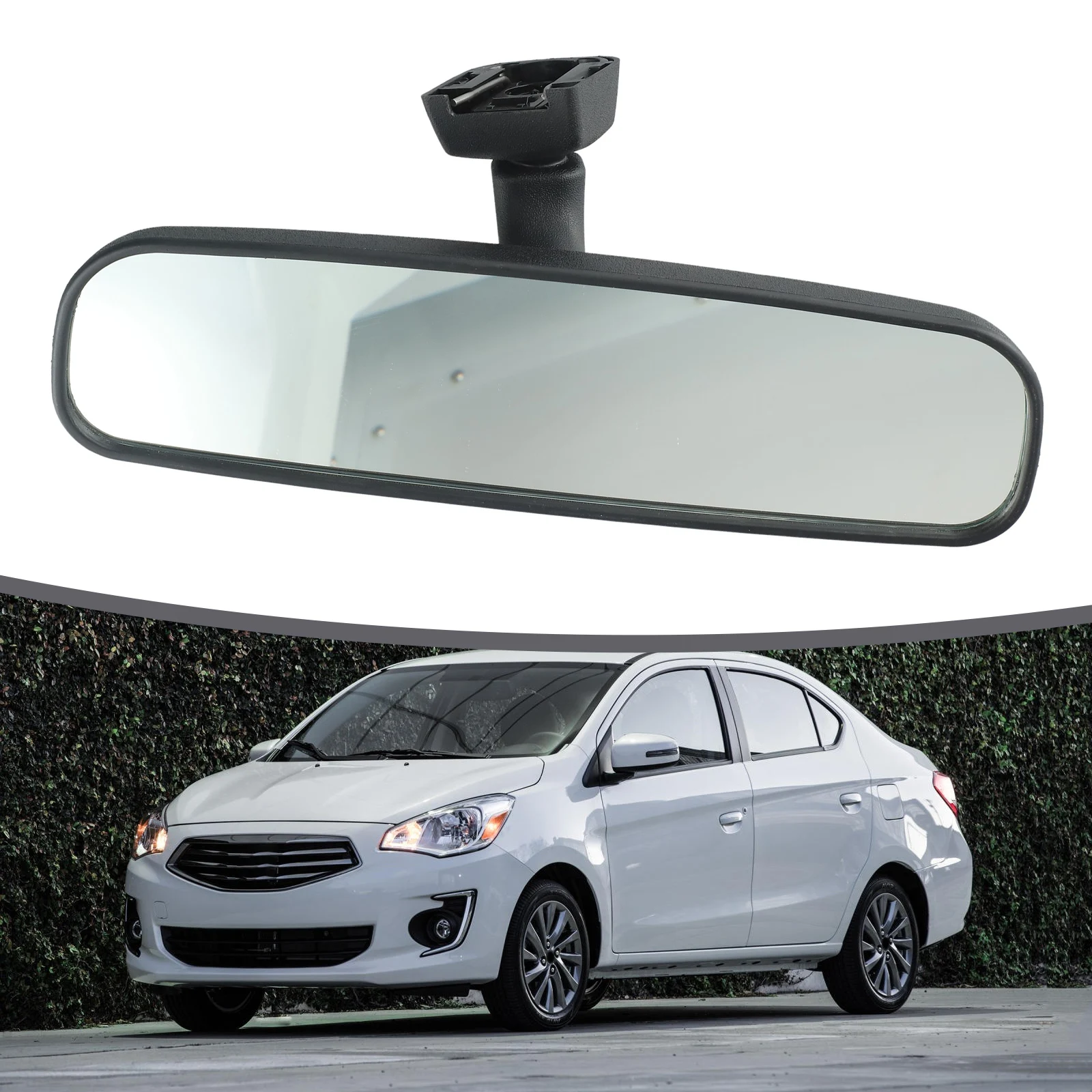 Interior Inside Rear View Mirror for Mitsubishi Pajero Grandis Lancer Mirage Direct Replacement Easy Installation