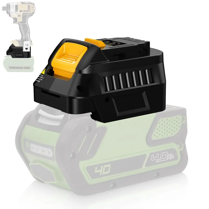 

Battery Adpter GRW40DW20 for Greenworks 40V Li-ion Battery Convert To for Dewalt 20V Battery,for Dewalt 20V Cordless Power Tools