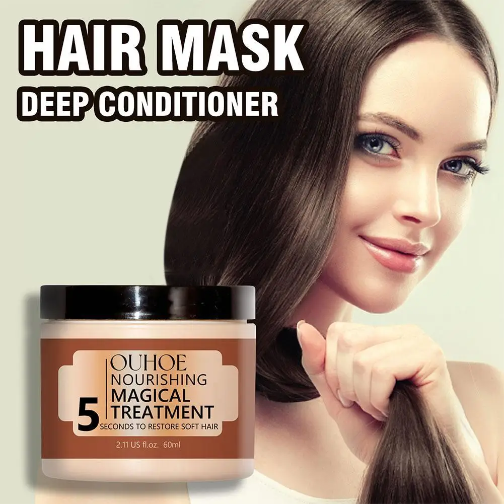 Волшебная маска для волос, восстанавливающий крем за 5 секунд для бриллиантов, гладкое Кератиновое лечение, глубокое увлажнение, питание кожи головы
