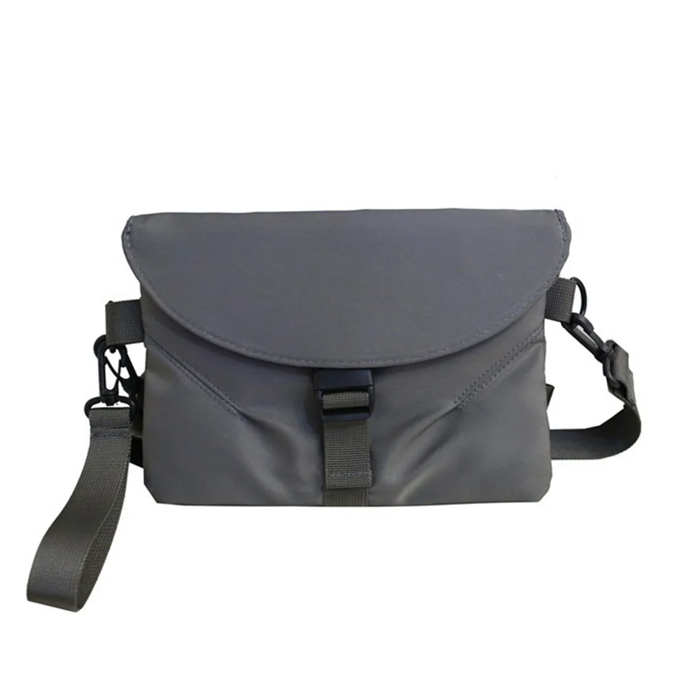 

Korean Nylon Chest Pack Casual Outdoor Sports Style Crossbody Bag Cellphone Pouch Men Women