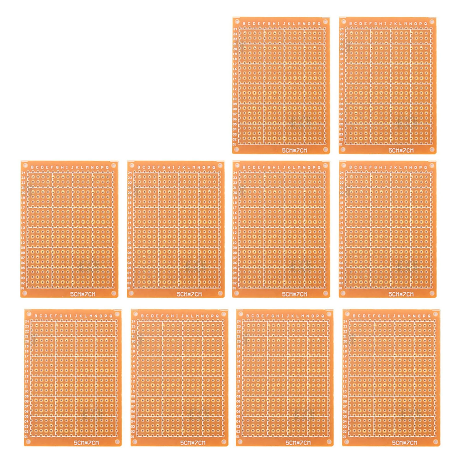 10PCS Printed Circuit Board 5×7cm Single Side Prototype PCB Breadboard  Board