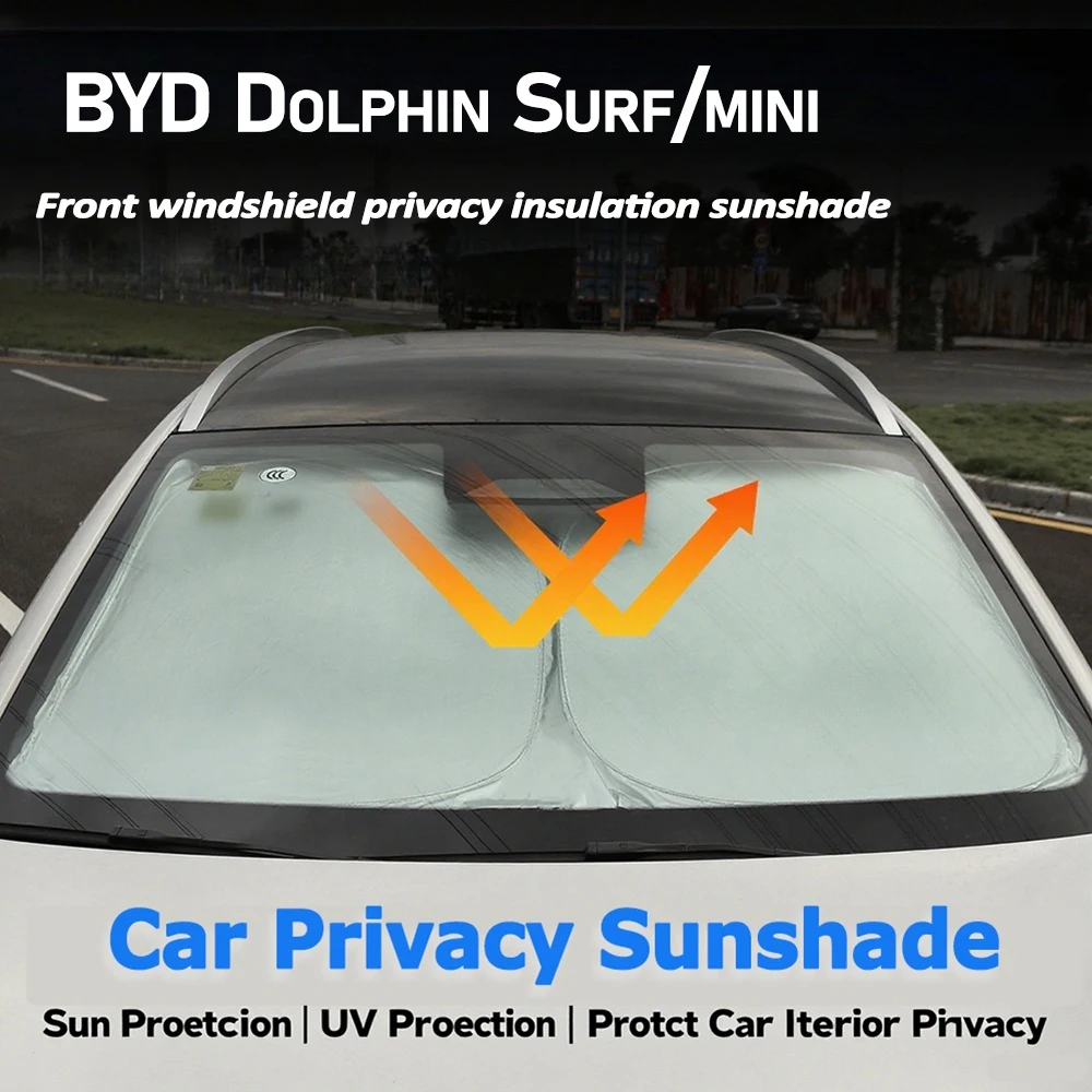 

Car Windshield Sunshade Fit For BYD Seagull Dolphin Surf Dolphin Mini Car Sunshade Car Essentials Sun Cover Privacy Protection