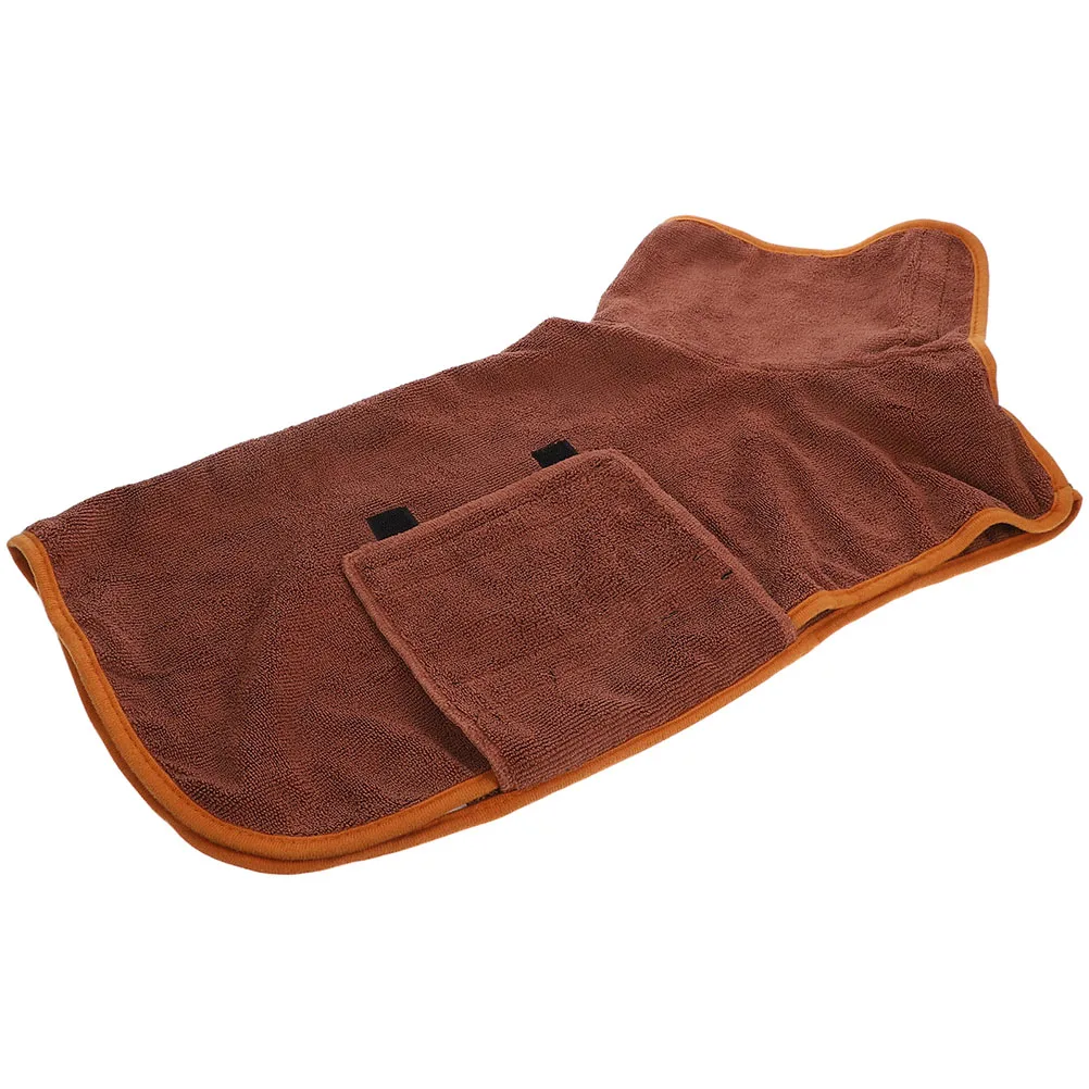 

Pet Bathrobe Absorbent Fast Drying Soft Comfortable Bathrobe for Dogs Large Small Cats Dog Drying Towel Robe M