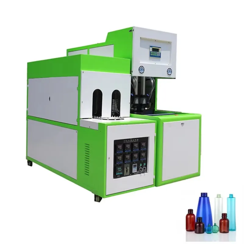 Customized Factory Price Durable 500ml 1tr 2000ml 2 Cavity Plastic Jar Bottle Making Semi Automatic PET Bottle Blow Molding Ma