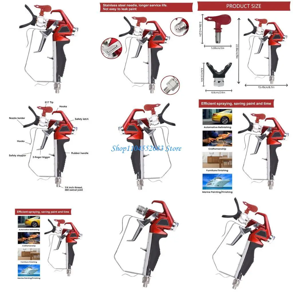Y6GD Heavy Duty Paint Sprays Featuring 517 Nozzle Industrial Pressure System Reduced Overspray