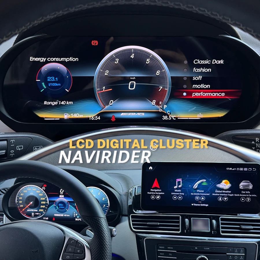 LCD Digital Dashboard Cluster For Benz ML GL GLE GLS W166 X166 2012-2019 Years Auto Instrument Paneel Cockpit Speedme CARPLAY