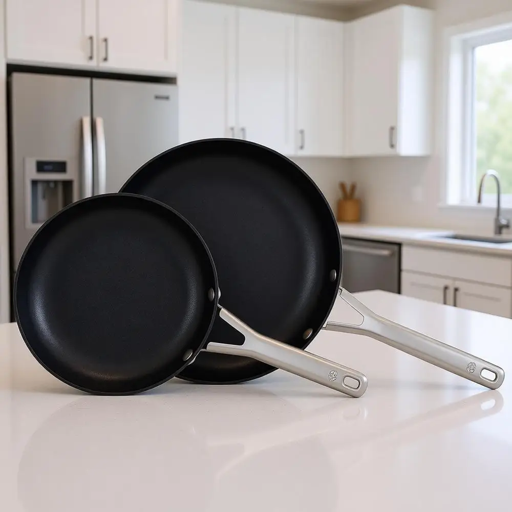 

Набор сковородок с антипригарным покрытием 8 и 10 дюймов с твердым анодированием