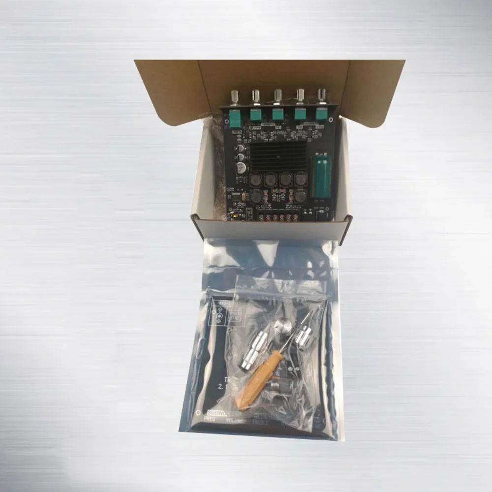 ZK-MT21 2.1 قناة بلوتوث متوافق جهاز تضخيم الصوت مجلس 50 واط X 2 + 100 واط قوة الصوت مكبر صوت استيريو مجلس باس أمبير AUX