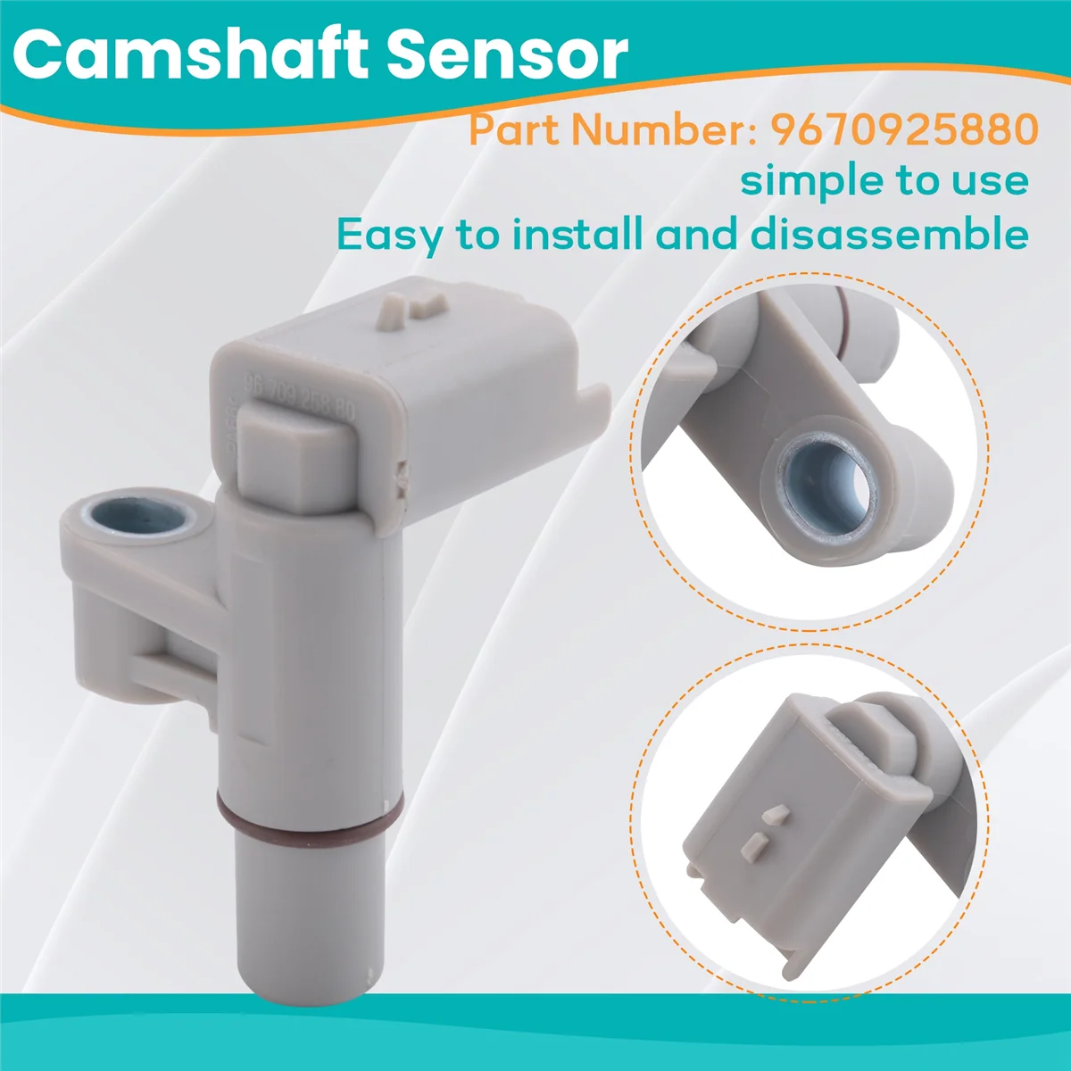 N32R_9670925880 Car Camshaft Position Sensor Phase Sensor for Peugeot 307 308 408 19208W