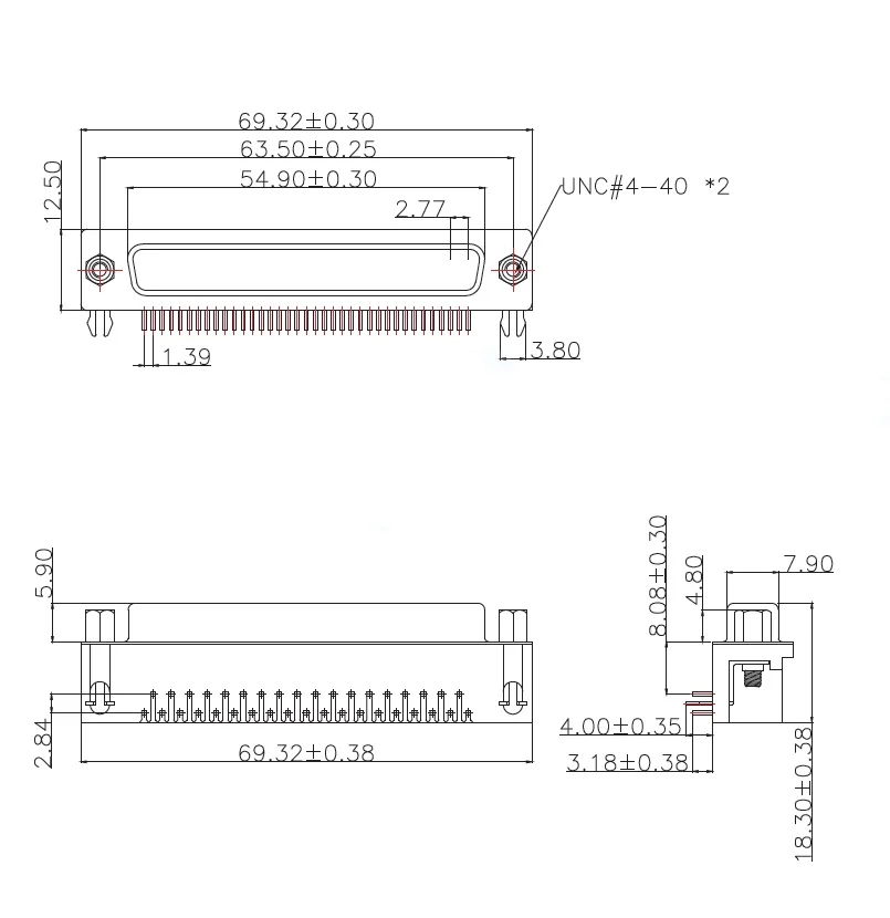 5Pcs/D-Sub-Dr-9Pcm-Cb D-Sub-Dr-15Pcm-Cb D-Sub-Dr-25Pcm-Cb D-Sub-Dr-37Pcm-Cb D-Sub/Vga Connector