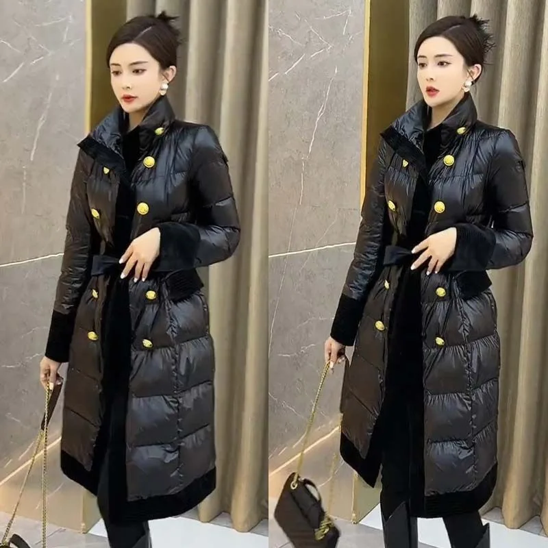 2023 New Women's Winter Jacket High Quality Length Parkas Winter Loose Fashion Warm Thick Female Coat Top Grade Cozy Outerwear