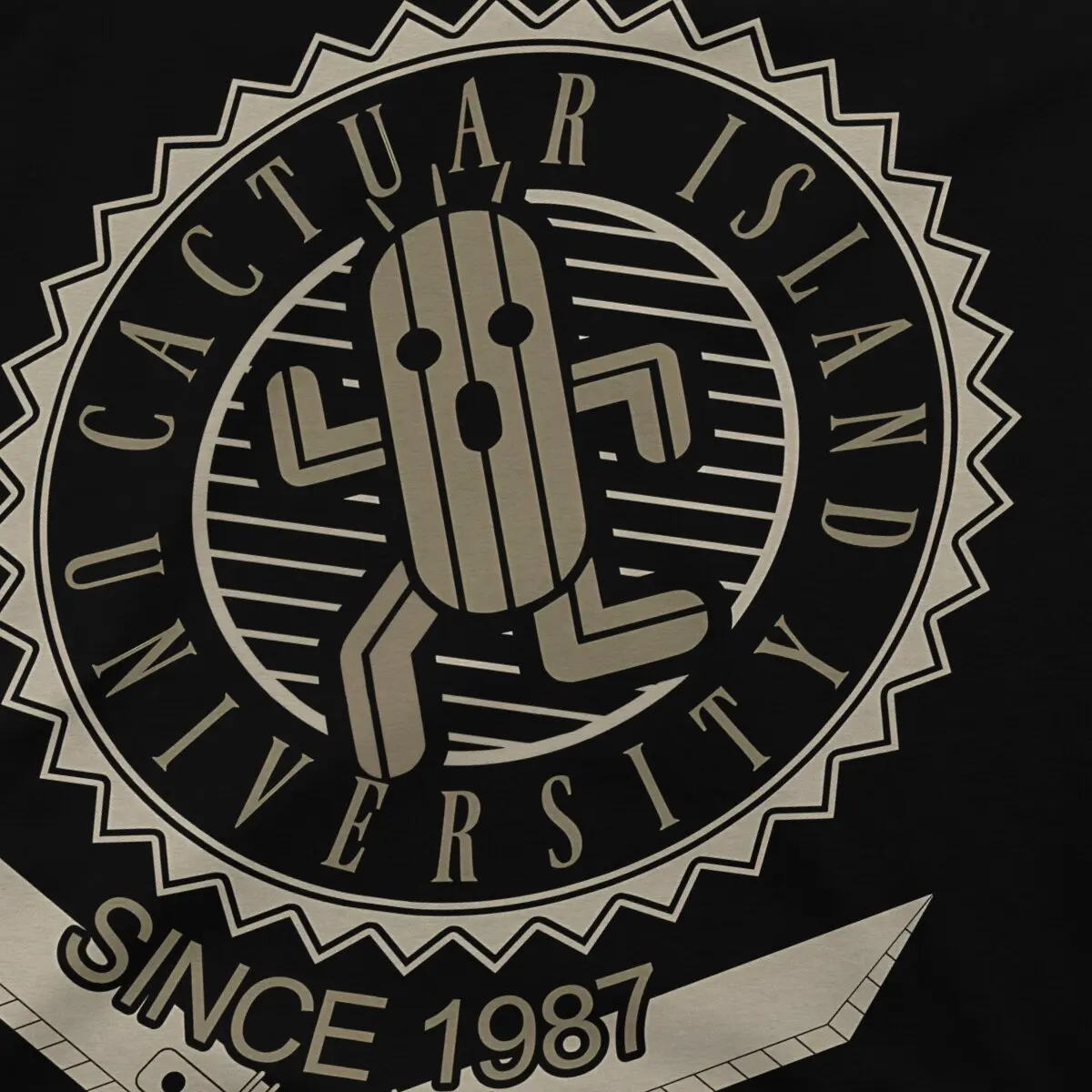 Final Fantasy Cactuar University Tshirt Graphic Men Tops Vintage Homme Summer Polyester Clothing Harajuku T Shirt