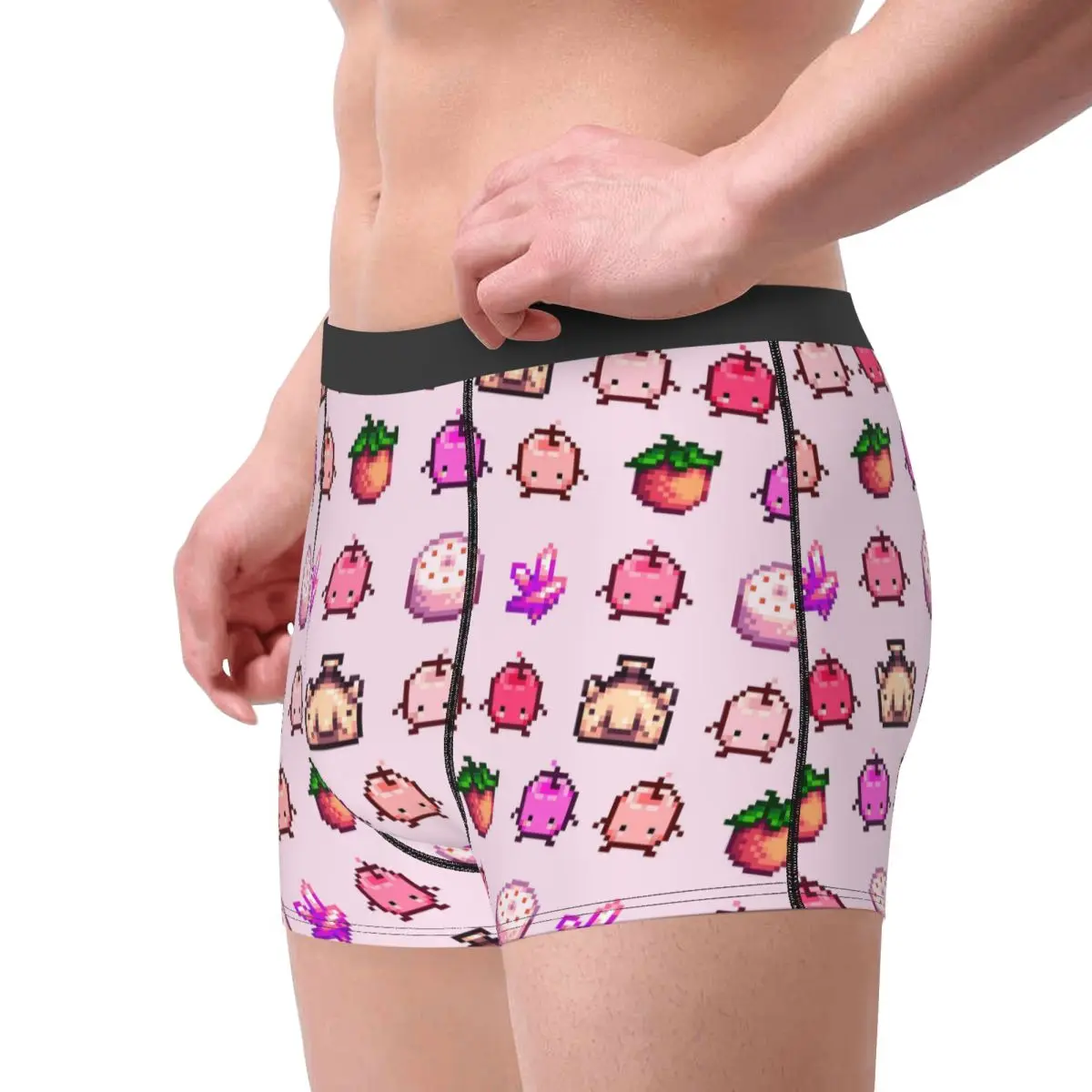 

Boxer Underpants Shorts Stardew Valley Pink Junimo Set Panties Men Soft Underwear for Homme Man Boyfriend Gifts