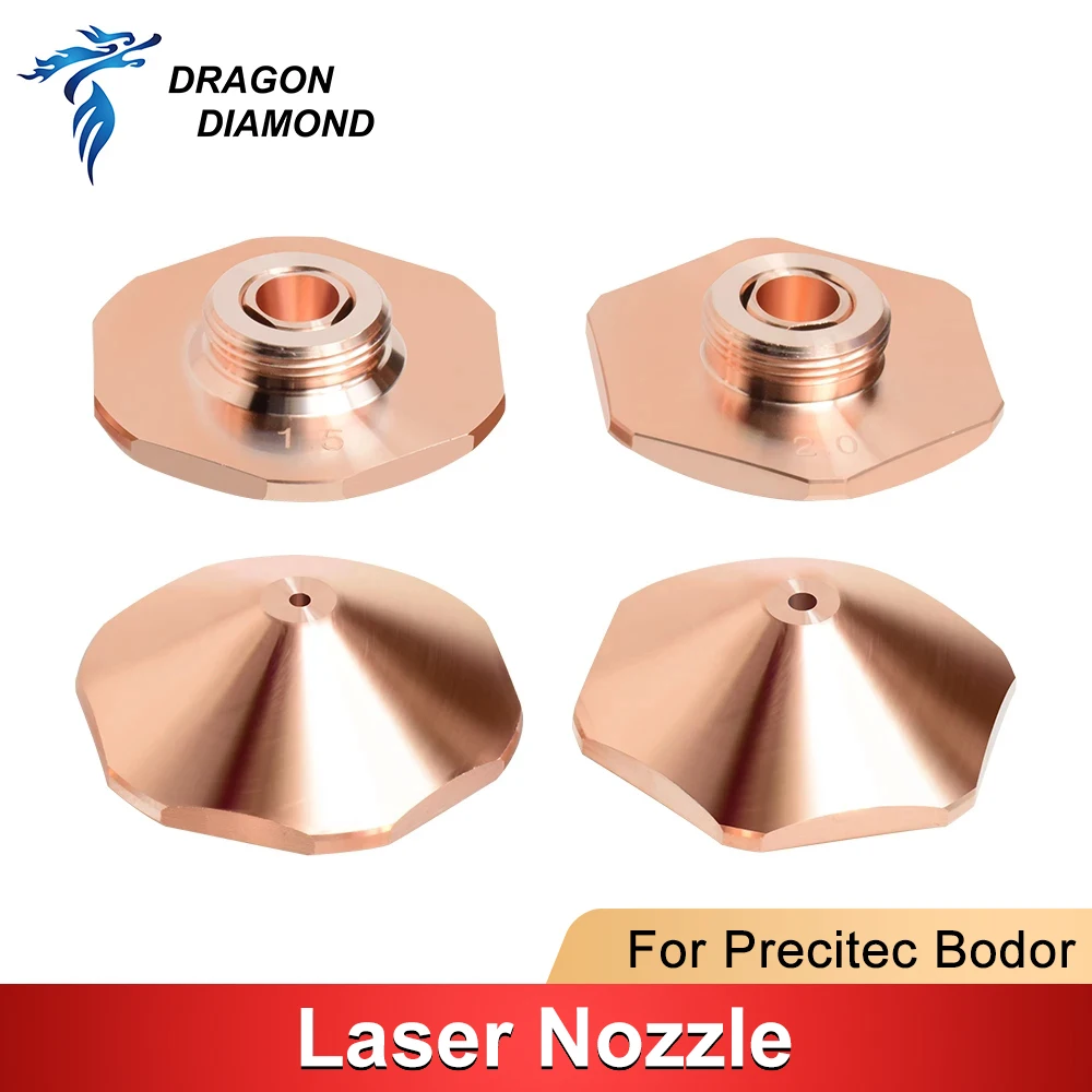 Bodor Laser Nozzle Dia.25/32mm Caliber 1.0-5.0 Single Double Layer For Bodor Original Precitec Fiber Laser Cutting Head