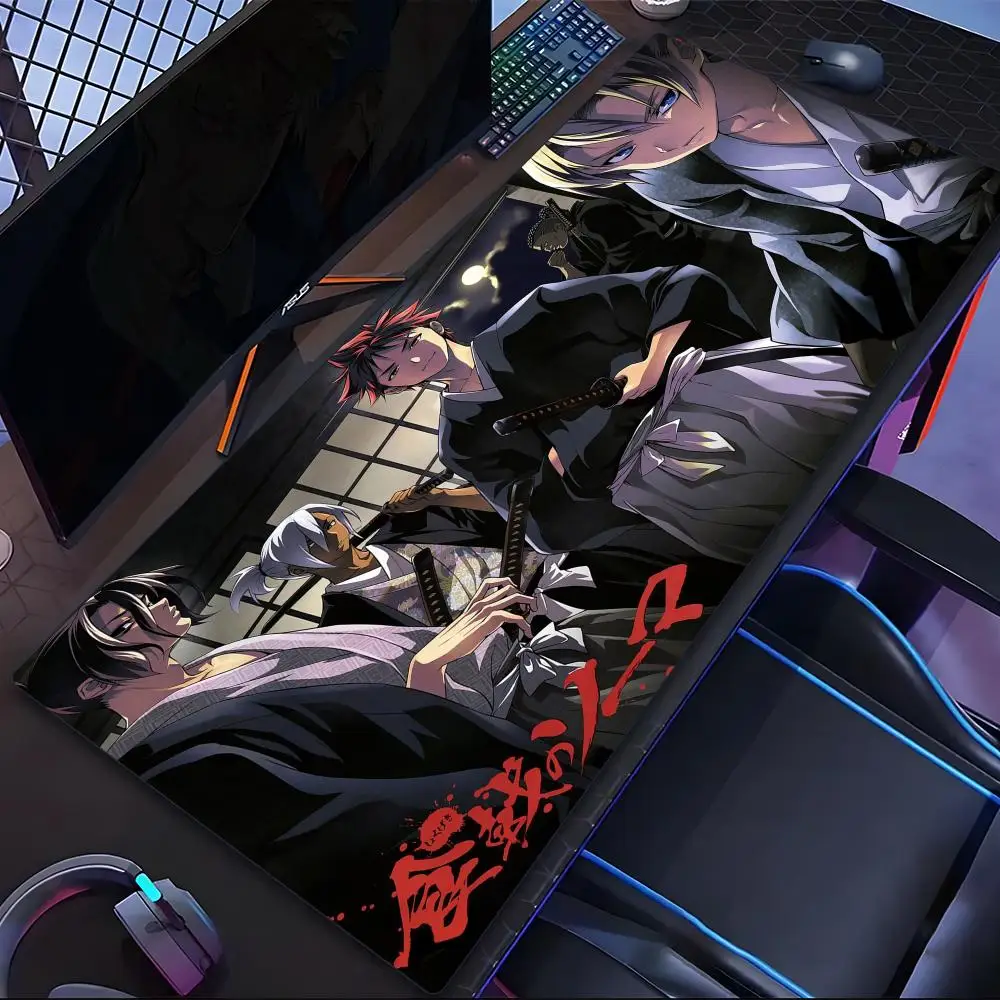 

Аниме Food Wars Shokugeki No Soma Коврик для мыши Планшетный ноутбук xl настольный коврик для мыши милый HD-печать Коврик для игровой клавиатуры Плеер 90x40