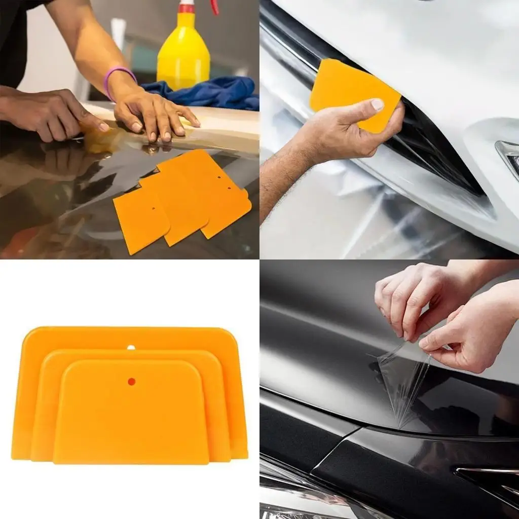 

02DE Car Body Filler Scraper Plastic Spreader Tool for Applying Filler and Paint