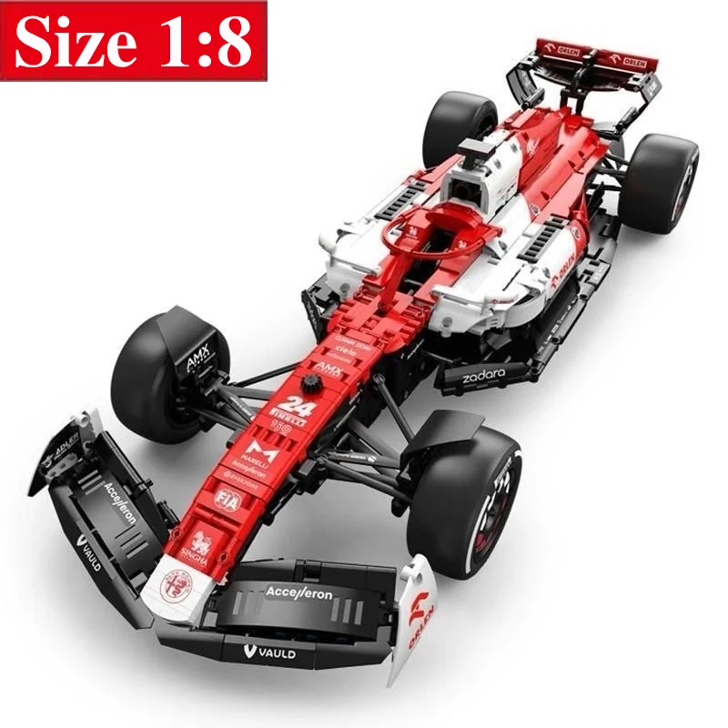 

1:8 Scale Race Car Building Sets 1700+ Pcs MOC Car Model Kits DIY Creative Gifts For Kids Adults Collectible Toys Birthday Party