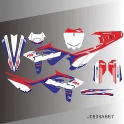 For Beta RR 2020 2021 2022 125 200 250 300 350 390 430 480 Graphics Decals Stickers Motorcycle Background Custom Number
