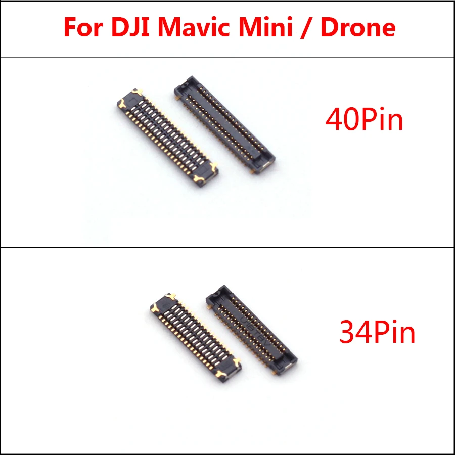 1Pc New 34pin 40pin FPC Connector Plug Port Slot For DJI Mavic Mini / Drone On Motherboard On Flex