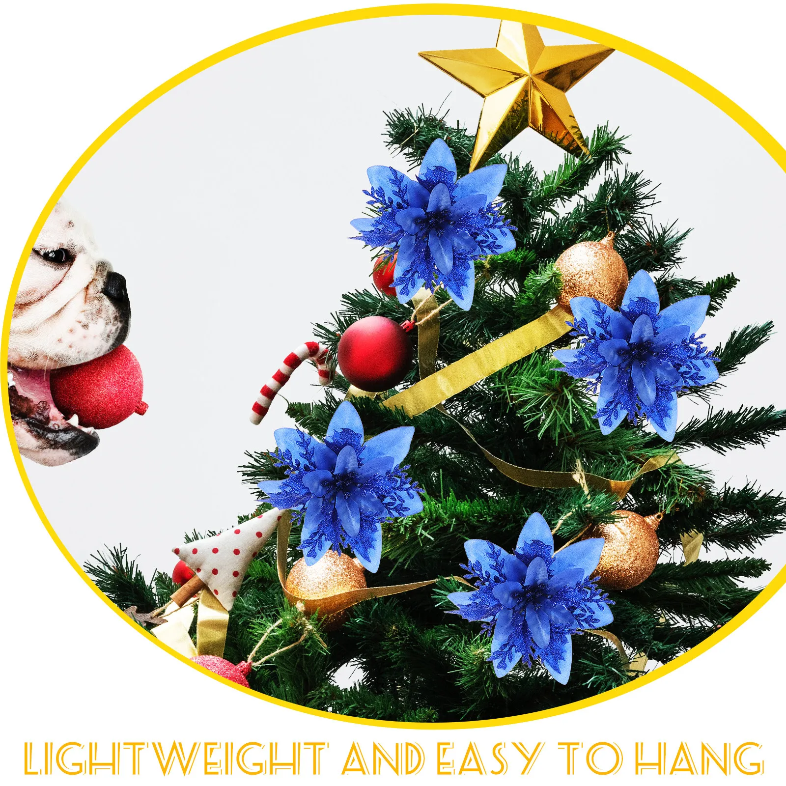 12 Buah Bunga Buatan Berwarna - Christmas Wreath Fake ulasan dan harga