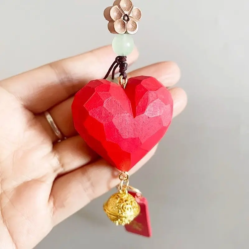 

Christmas Wooden Wind Chime Amulet with Blessings，Car Mirror & Home Garden Decor，Festive Gift，Meaningful Gift