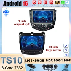 Android 16 For Honda Accord 7 2003-2007 Car Android  Dvd  Auto Radio Stereo Head Unit Multimedia Player GPS Navigation 5G wifi