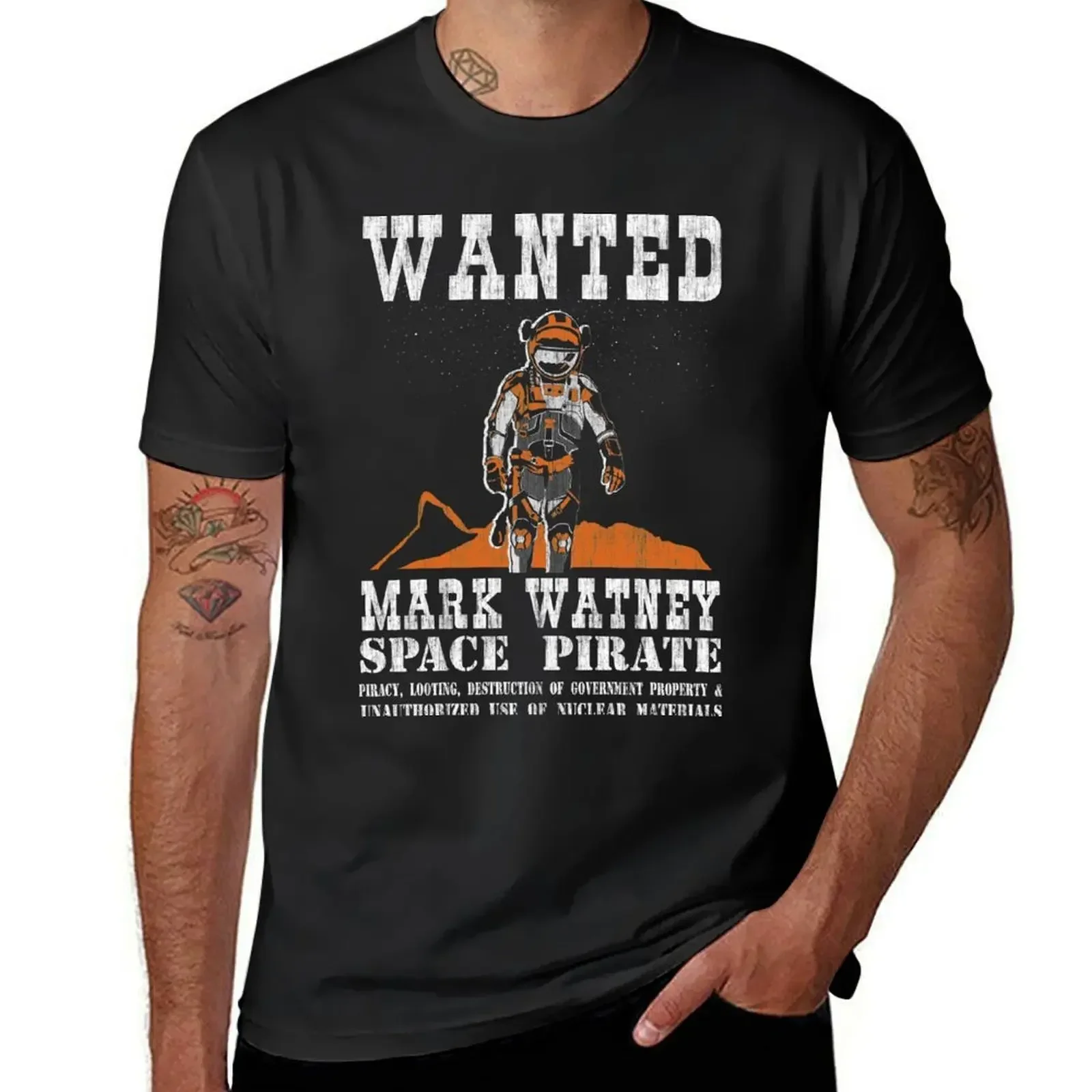 

Space Pirate T-Shirt Short sleeve tee vintage Men's t shirts