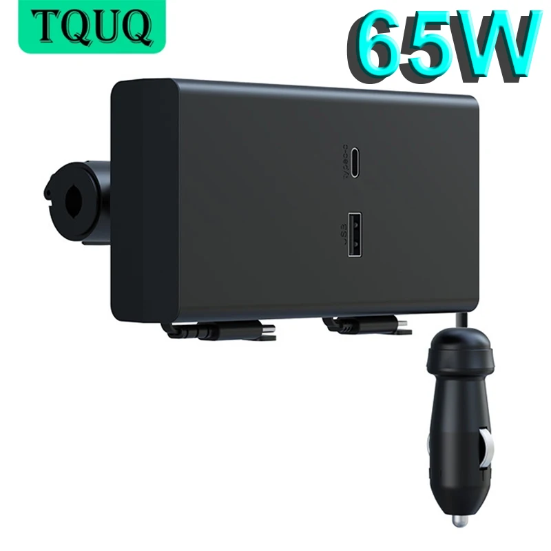 

TQUQ USB Car Charger, 65W 4 Multi Port Fast Car Charger with PD45W Type C Cable for iPhone 13 Samsung Galaxy Pixel Xiaomi iPad