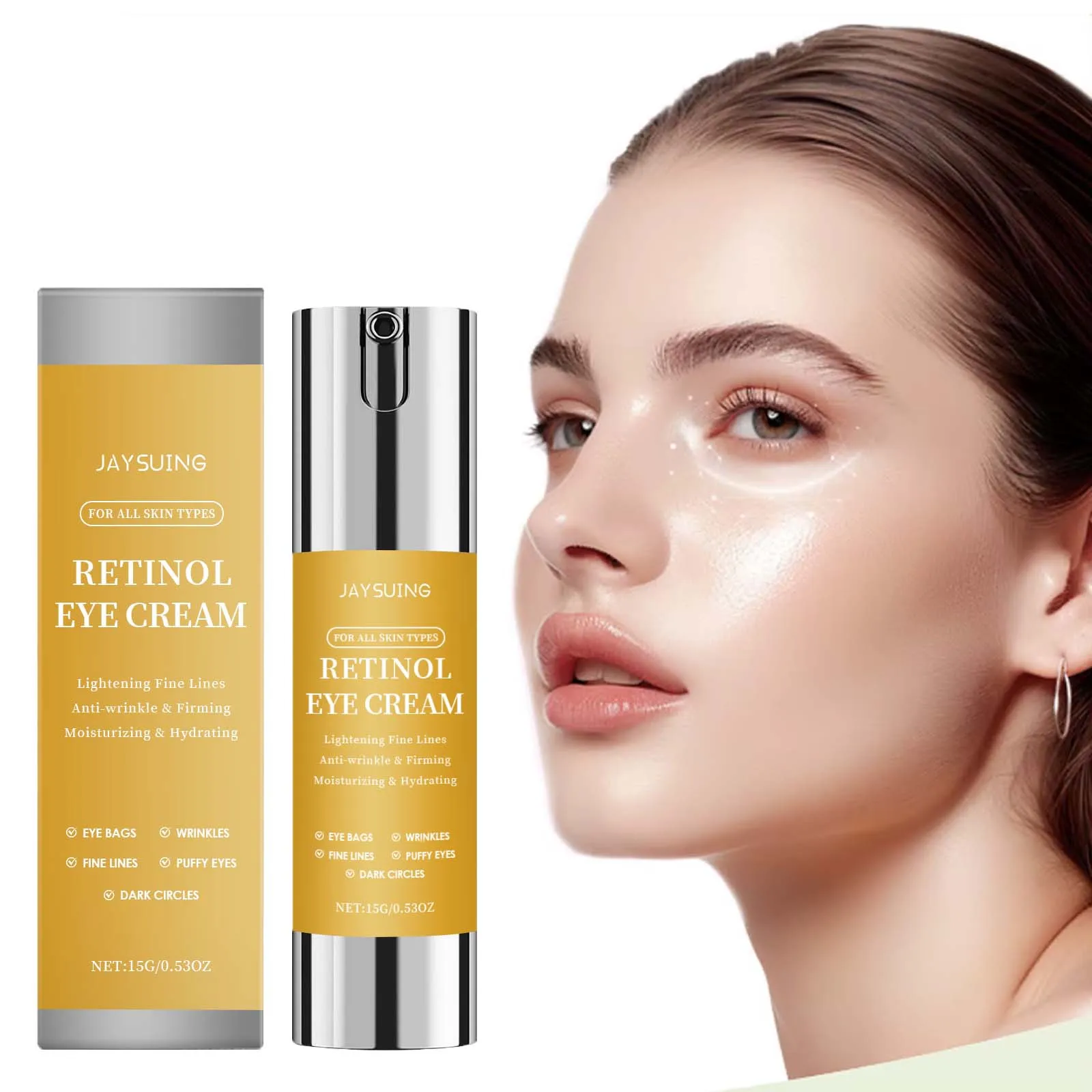 

Retinol Eye Cream Lightening Fine Lines Smoothing Wrinkle Firming Fade Dark Circles Moisturizing Nourishing Brighten Eye Care