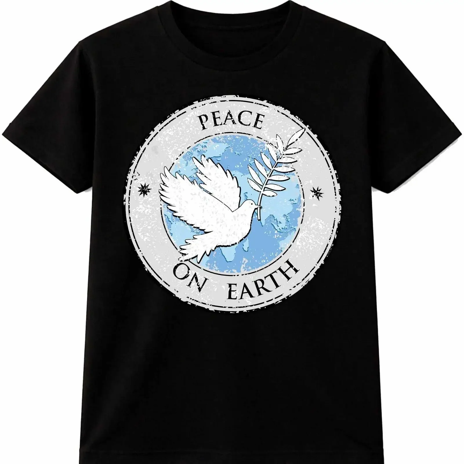 Peace On Earth Dove Olive Branch Spiritual Vintage Yoga Lover T Shirt vintage Washed graphic Stretched Stylish Slightly Soft