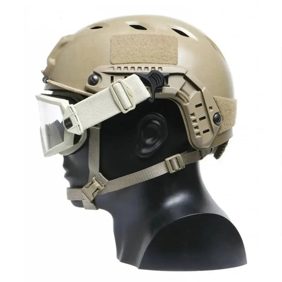 Tactical NVG Rotating Clamp Helmet Rail Adapters Universal Nylon Fast Goggles Rail Swivel Clips Set Adapter Helmet Accessories