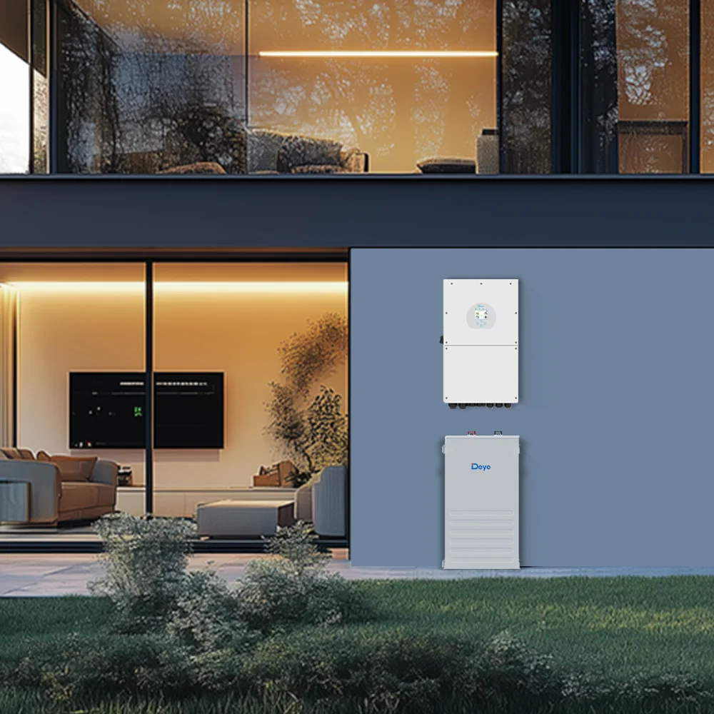 Deye Hot Sale Full Set Kit Hybrid Solar Power System 5Kw 15KVA Pure Sine Wave Inverter Battery Photovoltaic Panels for Home Use