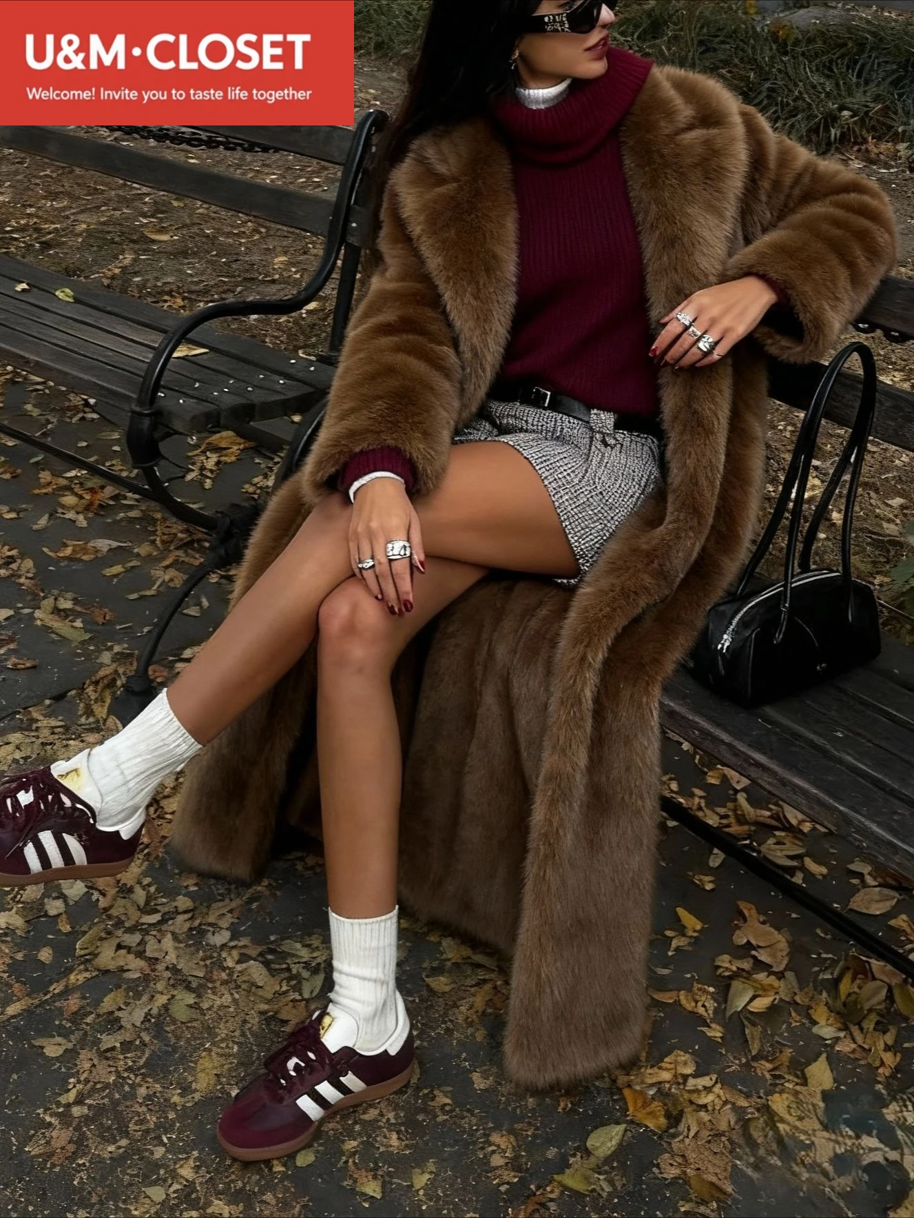 เสื้อโค้ทขนเฟอร์เทียมแบบยาวหรูหราสำหรับผู้หญิง ฤดูหนาว 2025 เสื้อแจ็คเก็ตขนฟูอุ่นๆ สไตล์สตรีท เสื้อคลุมขนยาว