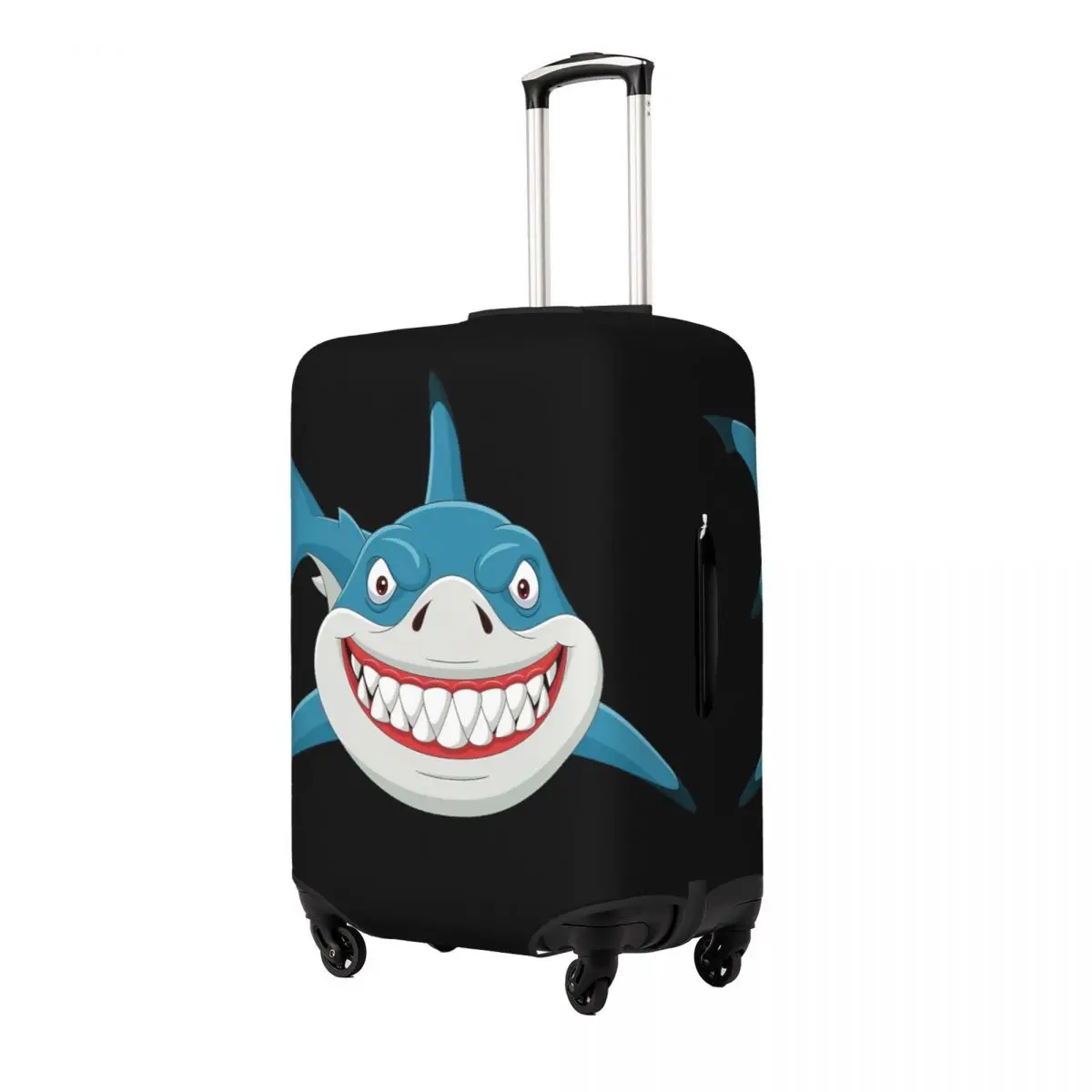 Funny Shark Print Luggage Protective Dust Covers Elastic Waterproof 18-32inch Suitcase Cover Travel Accessories