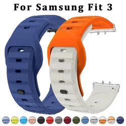 Silicone Strap For Samsung Galaxy Fit 3 Watch Bracelet Replacement Sport Watchband For Samsung Galaxy Fit3 Band Accessories