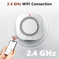 WIFI Smoke Detectors Security-Protection TUYA App Smoke Sensor Smart Security Alarm For Home Fire Tools Smart Life