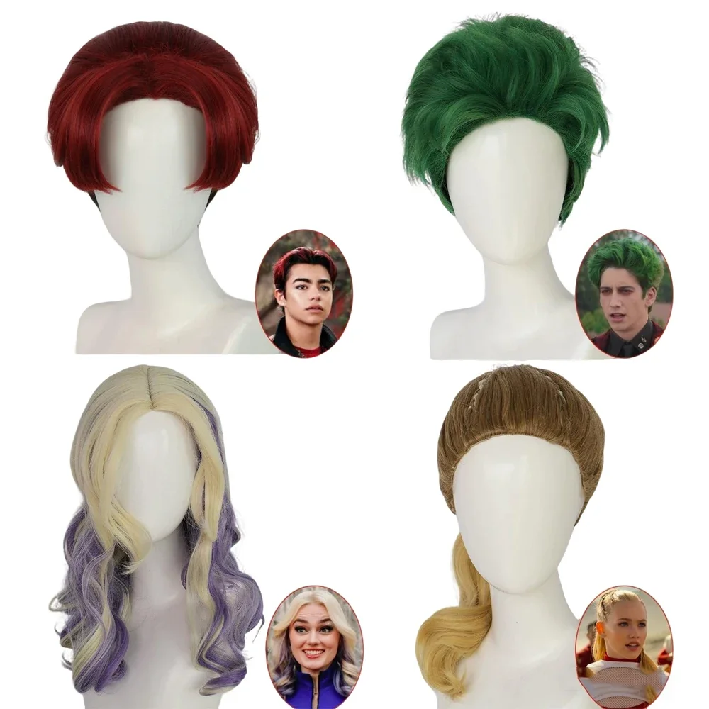 Фильм «Зомби» 4 «Старь вампиров Аддисон Зед Виктор», парик для косплея, мужские и женские волосы, термостойкий синтетический парик, реквизит на Хэллоуин