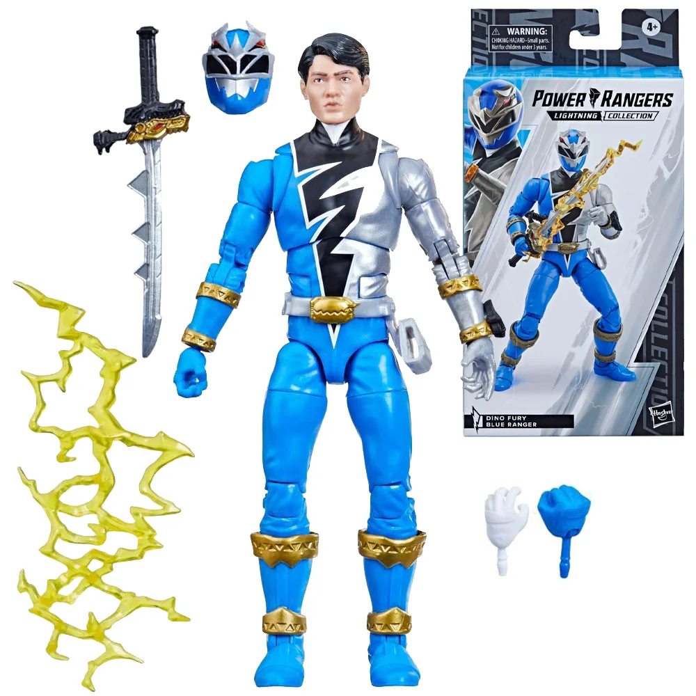 

Hasbro Power Rangers Lightning Collection Dino Fury Blue Ranger 6-Inch Premium Collectible Action Figure Toy with Accessories