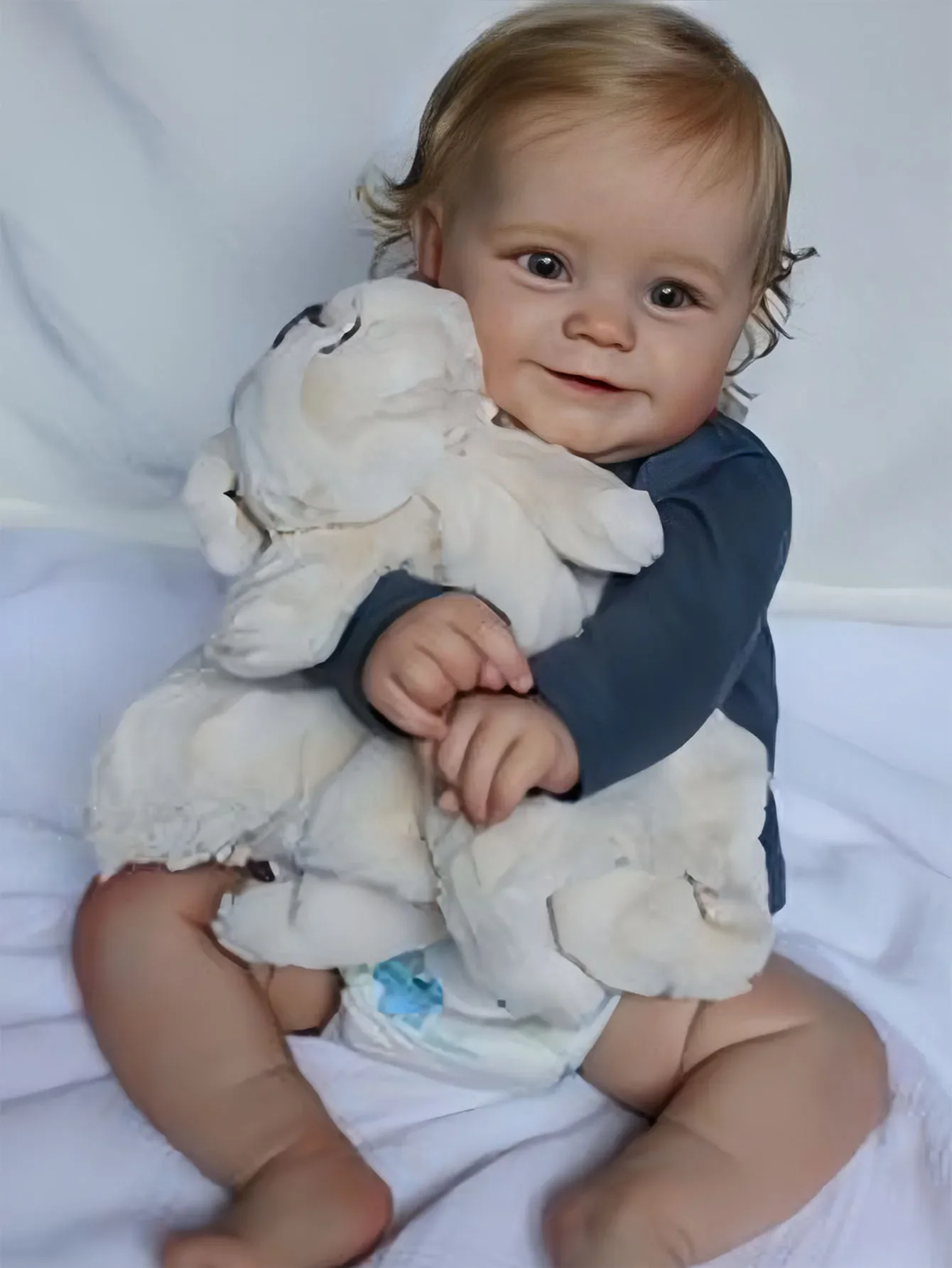 

Кукла реборн 50 см - полностью силиконовое виниловое тело для девочек - 20-дюймовая 3D-окрашенная кожа, реалистичная игрушка-кукла, рождественский подарок