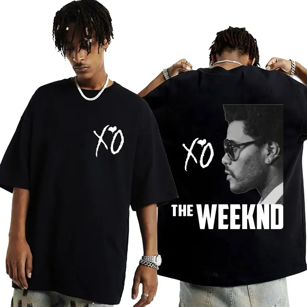 The Weeknd XO Albums Print T Shirt Unisex Softstyle Vintage Hip Hop Short Sve T-Shirt Men's Fashion Oversized T-shirts Tops