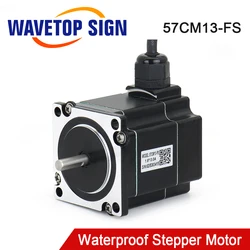 WaveTopSign Leadshine 2Phase Waterproof Stepper Motor Nema23 57CM13-FS For Co2 Laser Cutting and Engraving Machine