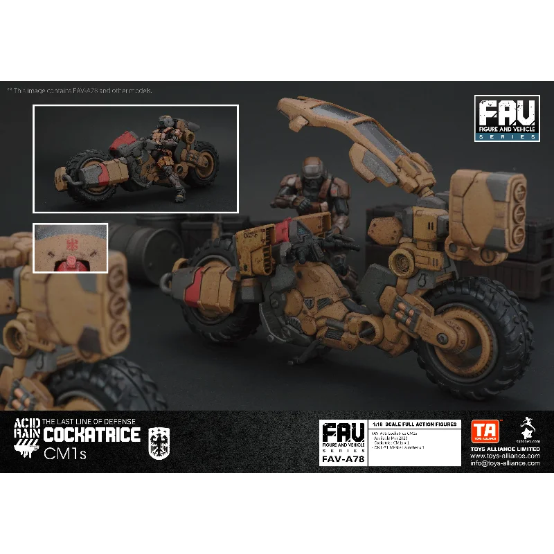 

【In Stock】Acid Rain War Black Sand Troop Set FAV-78 FAV-59 Anime Model Toy Collection Gift Desktop Ornament