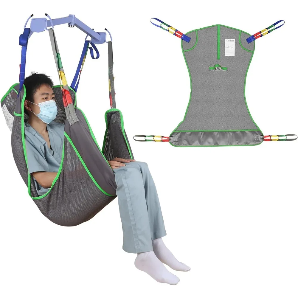 

Universal Full Body Patient Lift Sling for Patient Lift or Transfer, Hoyer Lift Sling with Mesh Fabric Suitable for Bedridden