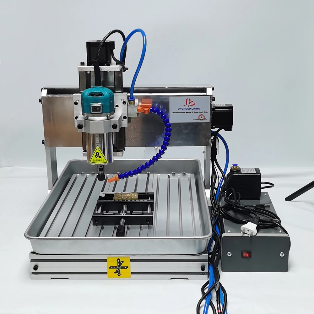 미니 스퀘어 선형 가이드 6040, USB CNC 기계 3040, 4 축 금속 목재 라우터, 목공 Z 스트로크 120mm, 5 축 1500W